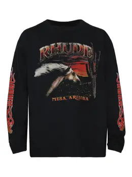 RHUDE: Футболка с длинным рукавом 