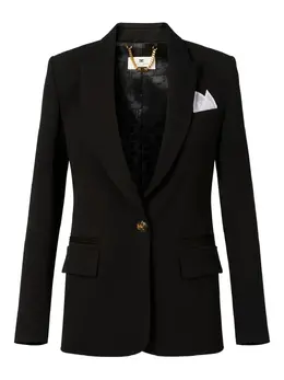 Elisabetta Franchi: Чёрный жакет 