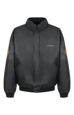 Balenciaga: Кожаная куртка 