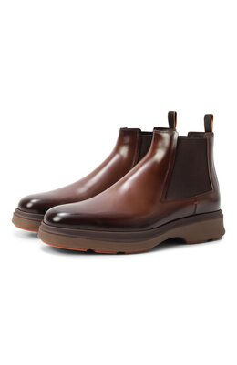 Santoni: Коричневые ботинки 