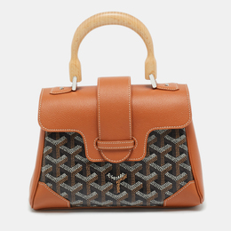 Goyard: Коричневая сумка на руку 
