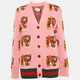 Gucci: Розовый кардиган 