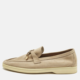 Loro Piana: Бежевые лоферы 