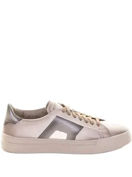 Santoni: Бежевые кроссовки 