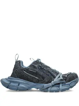 Balenciaga: Голубые кроссовки 
