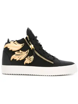 Giuseppe Zanotti: Чёрные кроссовки  Cruel