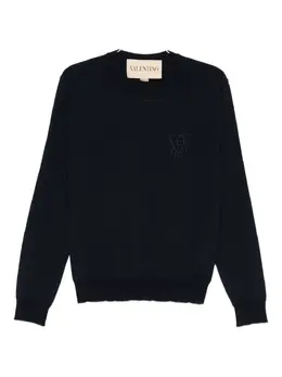 Valentino Garavani: Синий свитер 