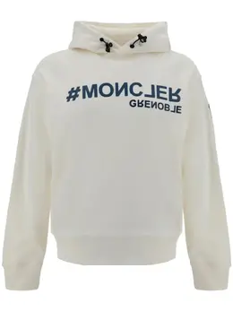 Moncler Grenoble: Белая толстовка 