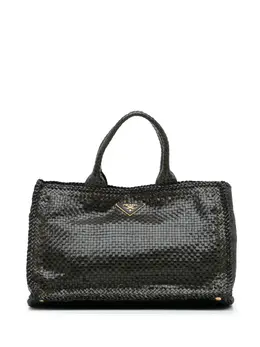 Prada Pre-Owned: Коричневая сумка-шоппер 