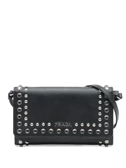 Prada Pre-Owned: Чёрный кошелёк 
