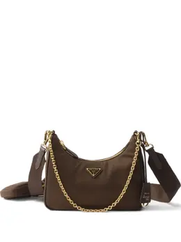 Prada: Коричневая сумка 