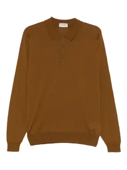 John Smedley: Коричневое поло 