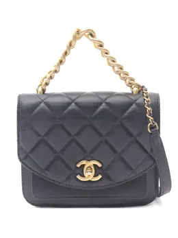CHANEL Pre-Owned: Чёрная сумка 