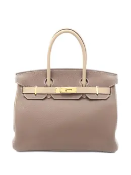 Hermès Pre-Owned: Коричневая сумка-шоппер 