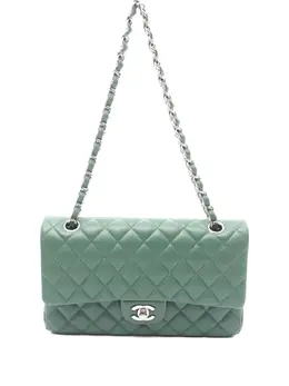 CHANEL Pre-Owned: Зелёная сумка 