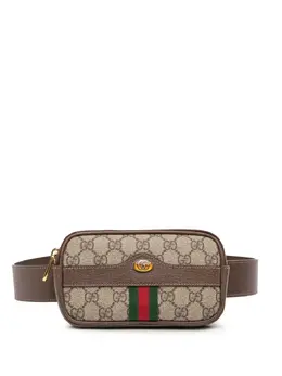 Gucci Pre-Owned: Коричневая поясная сумка 