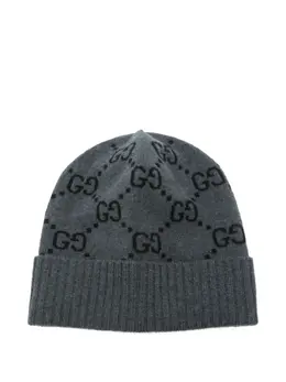 Gucci: Чёрная шляпа  GG