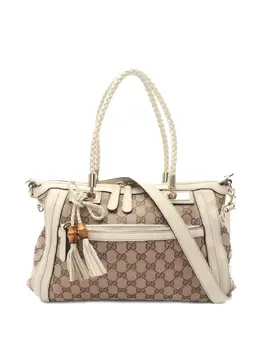 Gucci Pre-Owned: Бежевая сумка-шоппер 