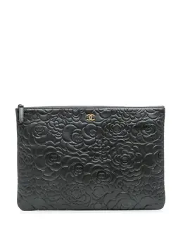 CHANEL Pre-Owned: Чёрный клатч 