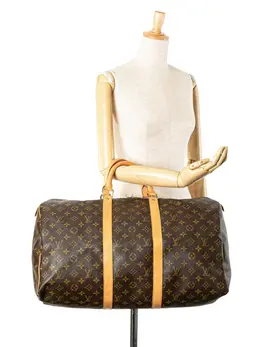 Louis Vuitton Pre-Owned: Коричневая дорожная сумка 
