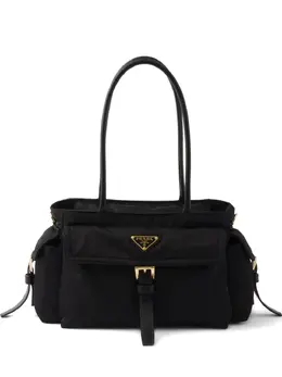 Prada: Чёрная сумка-шоппер 