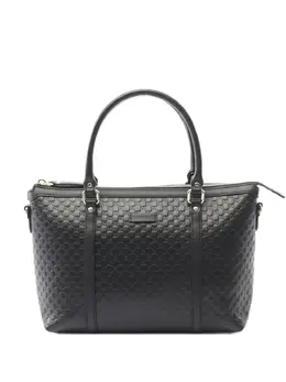 Gucci Pre-Owned: Чёрная сумка-шоппер 