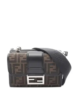Fendi Pre-Owned: Тёмная сумка через плечо 