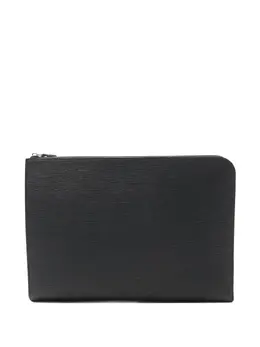 Louis Vuitton Pre-Owned: Чёрный клатч 