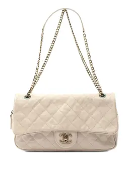 CHANEL Pre-Owned: Бежевая сумка 
