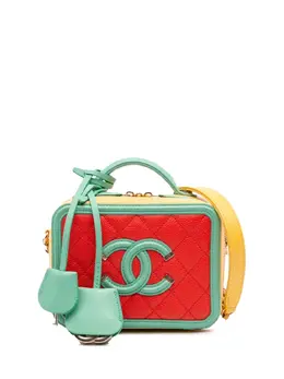 CHANEL Pre-Owned: Оранжевая сумка 
