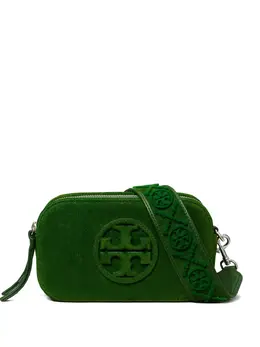 Tory Burch: Серебристая сумка через плечо 
