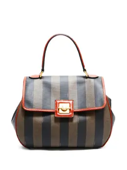 Fendi Pre-Owned: Сумка-шоппер в полоску 