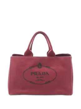 Prada Pre-Owned: Бордовая сумка-шоппер 
