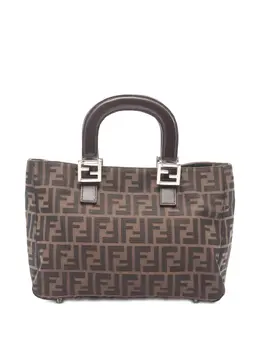 Fendi Pre-Owned: Коричневая сумка-шоппер 