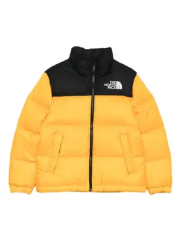 The North Face: Жёлтая куртка  Logo