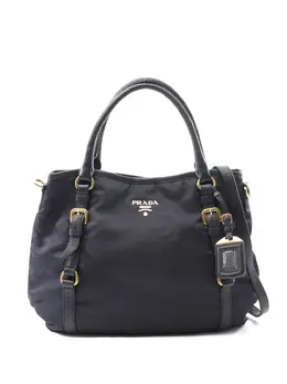 Prada Pre-Owned: Синяя сумка-шоппер 