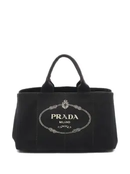 Prada Pre-Owned: Чёрная сумка-шоппер 
