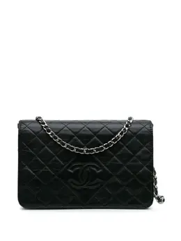 CHANEL Pre-Owned: Чёрный кошелёк 