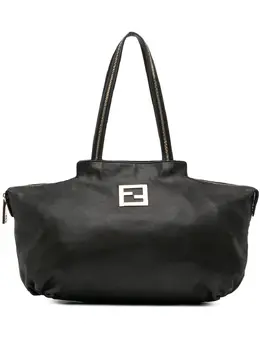 Fendi Pre-Owned: Чёрная сумка-шоппер 