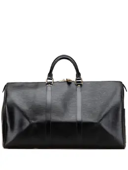 Louis Vuitton Pre-Owned: Чёрная дорожная сумка 