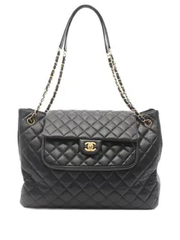 CHANEL Pre-Owned: Чёрная сумка 