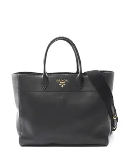 Prada Pre-Owned: Чёрная сумка-шоппер 