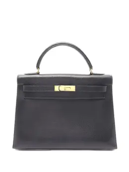Hermès Pre-Owned: Чёрная сумка-шоппер 