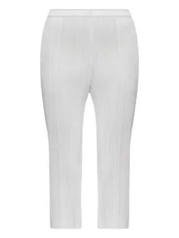 Pleats Please Issey Miyake: Светлые брюки 