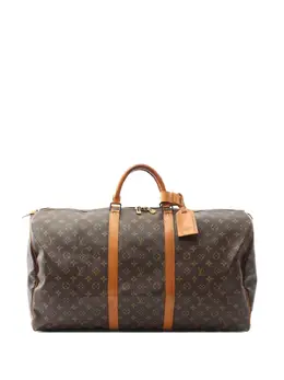 Louis Vuitton Pre-Owned: Коричневая дорожная сумка 