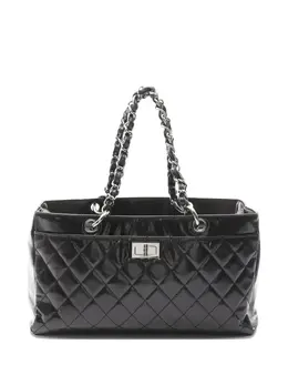 CHANEL Pre-Owned: Чёрная сумка-шоппер 