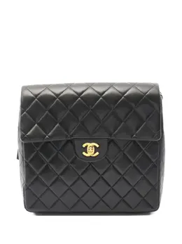 CHANEL Pre-Owned: Чёрный рюкзак 