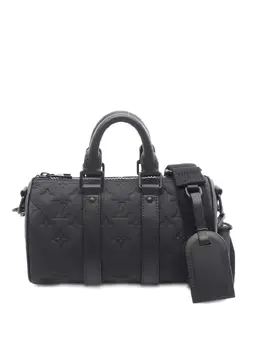 Louis Vuitton Pre-Owned: Чёрная дорожная сумка 