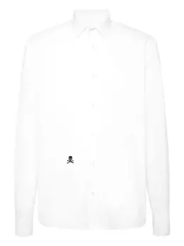 Philipp Plein: Белая рубашка  Skull
