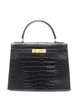 Hermès Pre-Owned: Чёрная сумка-шоппер 